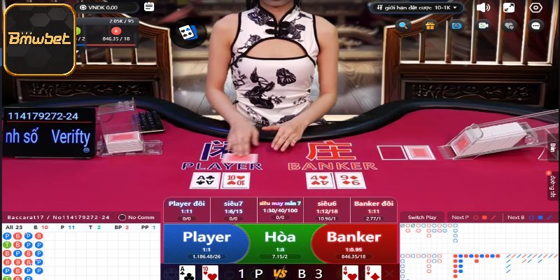 Mẹo cược Baccarat bất bại