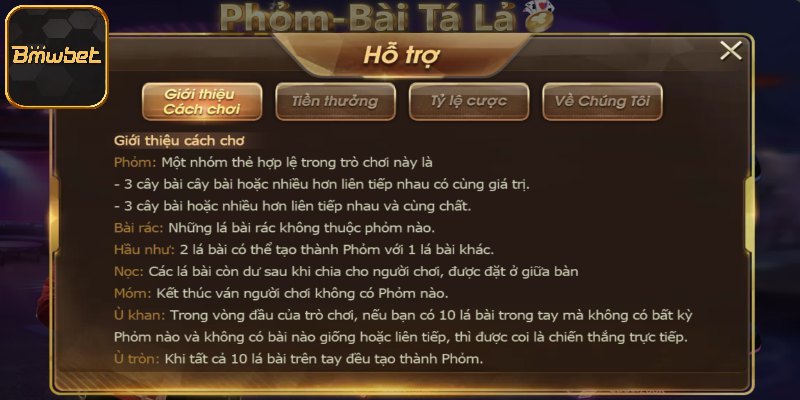 Quy trình trải nghiệm game phỏm