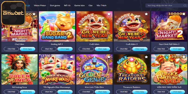 Slot game có tỷ lệ nổ cao
